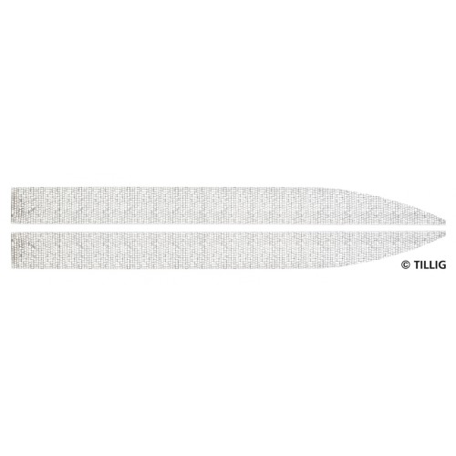Tillig AKTION 87911 - Bodenfläche Zuschnitt für Weiche links/rechts - Pflastersteinstruktur Tillig AKTION 87911 - Bodenfläche Zuschnitt für Weiche links/rechts - Pflastersteinstruktur